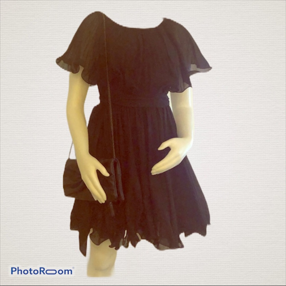 Victoria’s Secret Black Pleated Dress 8
